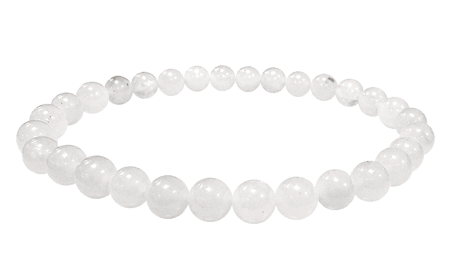 Pulsera Jade blanco cuentas 6mm