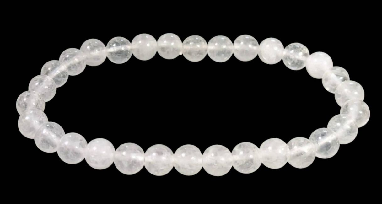 Pulsera Jade blanco cuentas 6mm