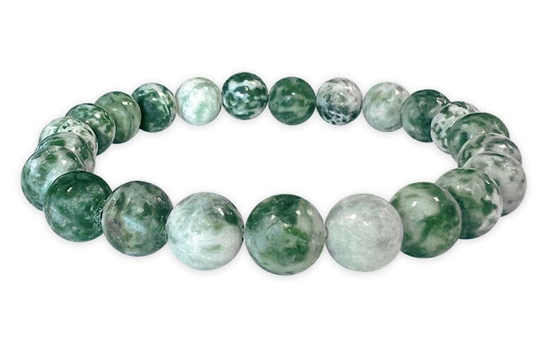 Pulsera Jade Verde cuentas 8mm