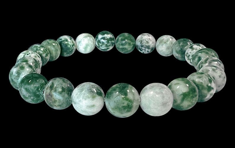 Pulsera Jade Verde cuentas 8mm