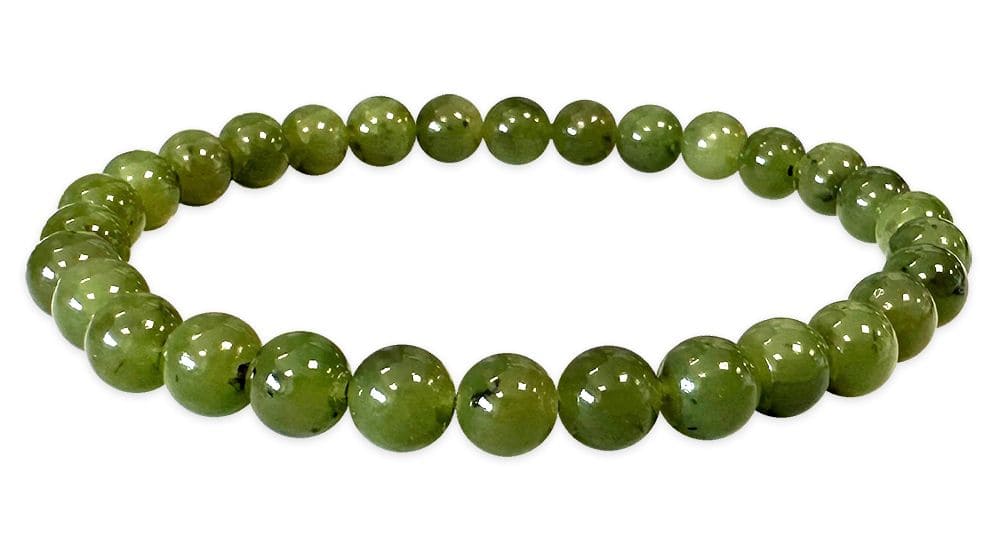 Pulsera Jade Nefrita Canada Cuentas AA 6mm