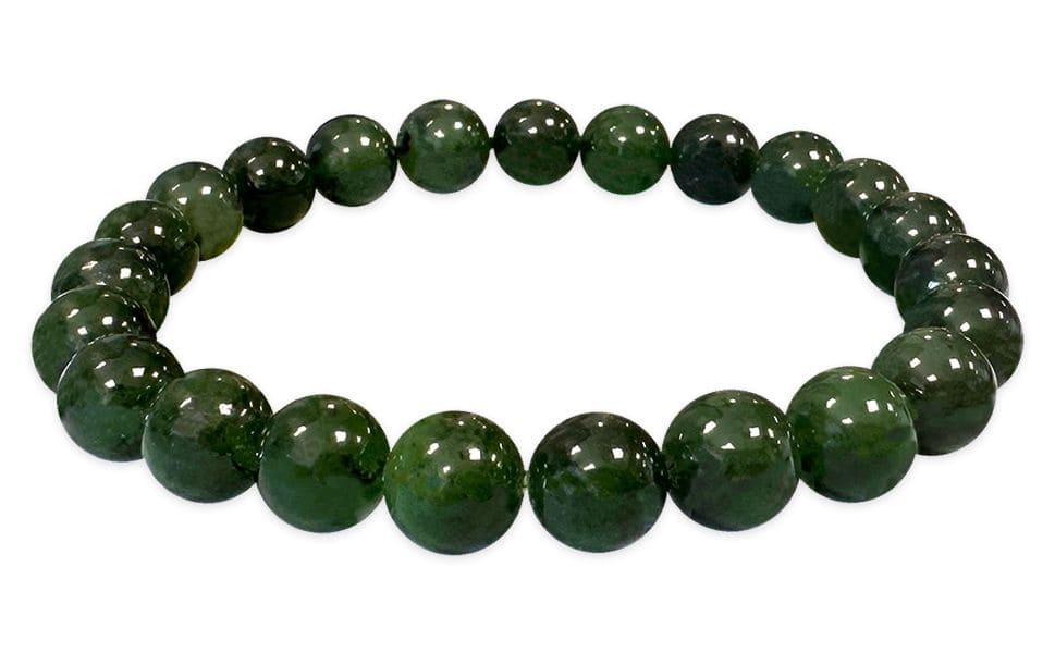 Pulsera Jade Nefrita Canada AA+ cuentas 8mm