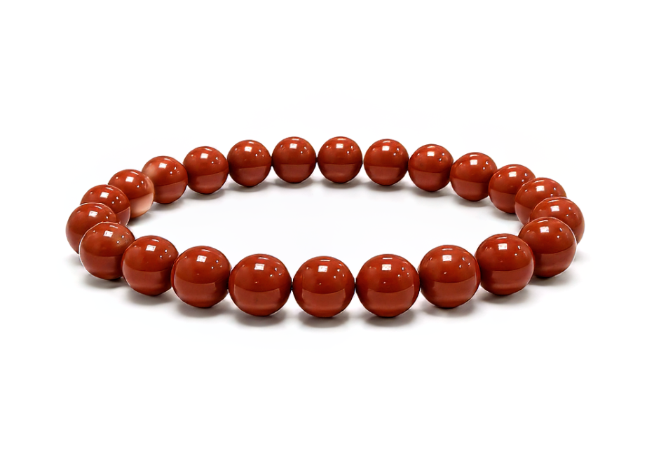 incienso en Pulsera de Jaspe Rojo A cuentas 8-9mm