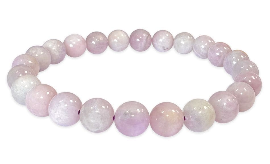 Pulsera Kunzite cuentas AB 8mm