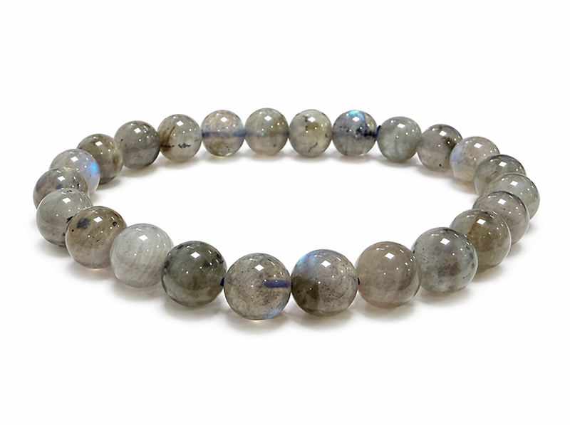 Pulsera de Labradorita AA cuentas de 8-9mm