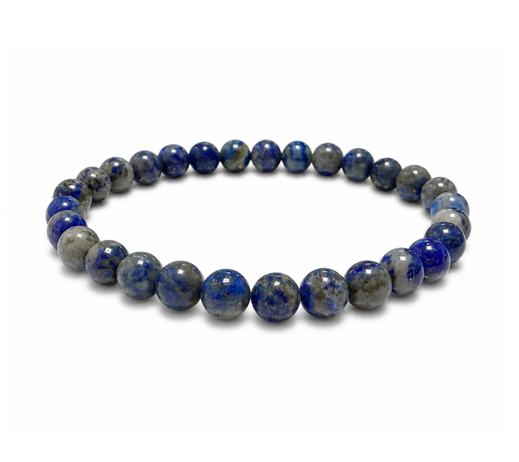 incienso en Pulsera de Lapislázuli AB cuentas 6-7mm