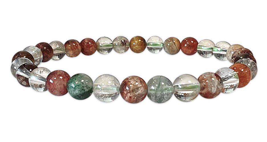 Perlas de Lodolite multicolor de A 6mm