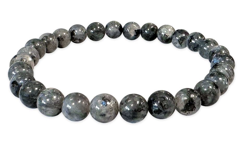 Pulsera con Larvikite perlas 6mm