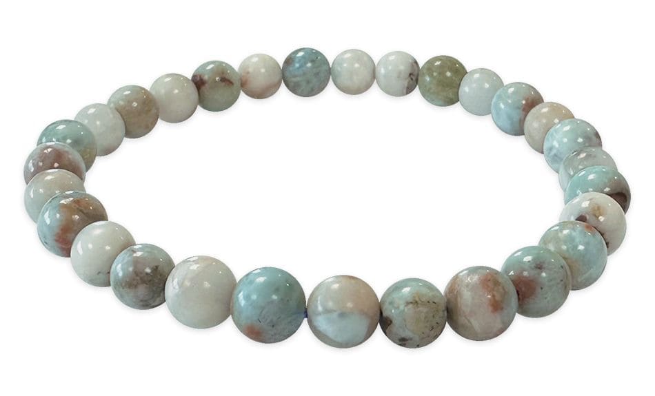 Pulsera Larimar AA cuentas 5.5-6.5mm