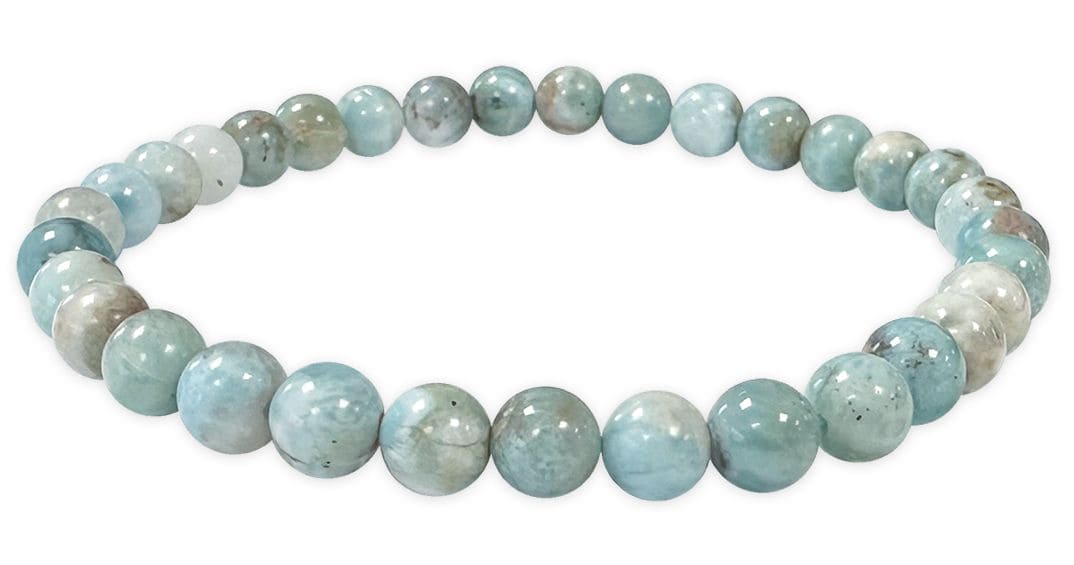 Pulsera larimar cuentas 5-6mm