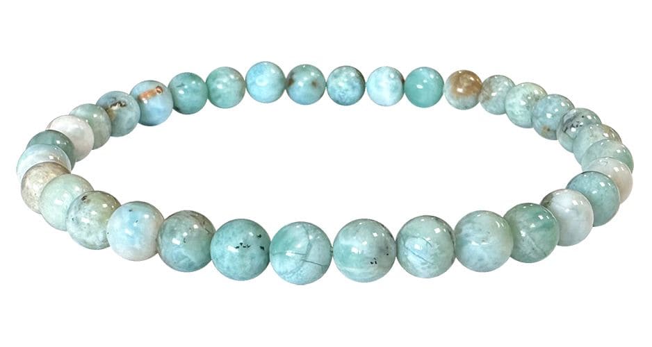 Pulsera Larimar AA cuentas A 5-6mm