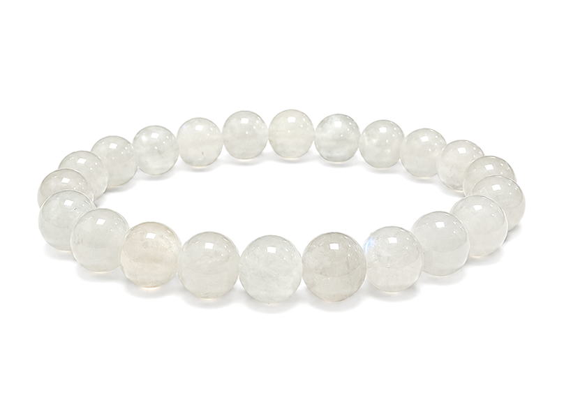 Pulsera de Piedra de Luna Blanca Peristerita AA cuentas 8mm