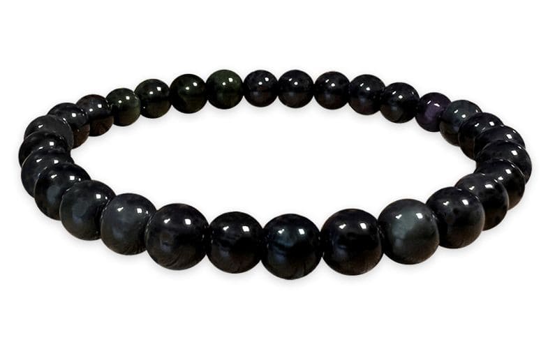 Pulsera cuentas de Obsidiana Ojo Celestial A 6mm