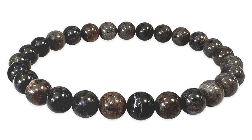 Pulsera Cuentas de Ópalo Negro 6mm