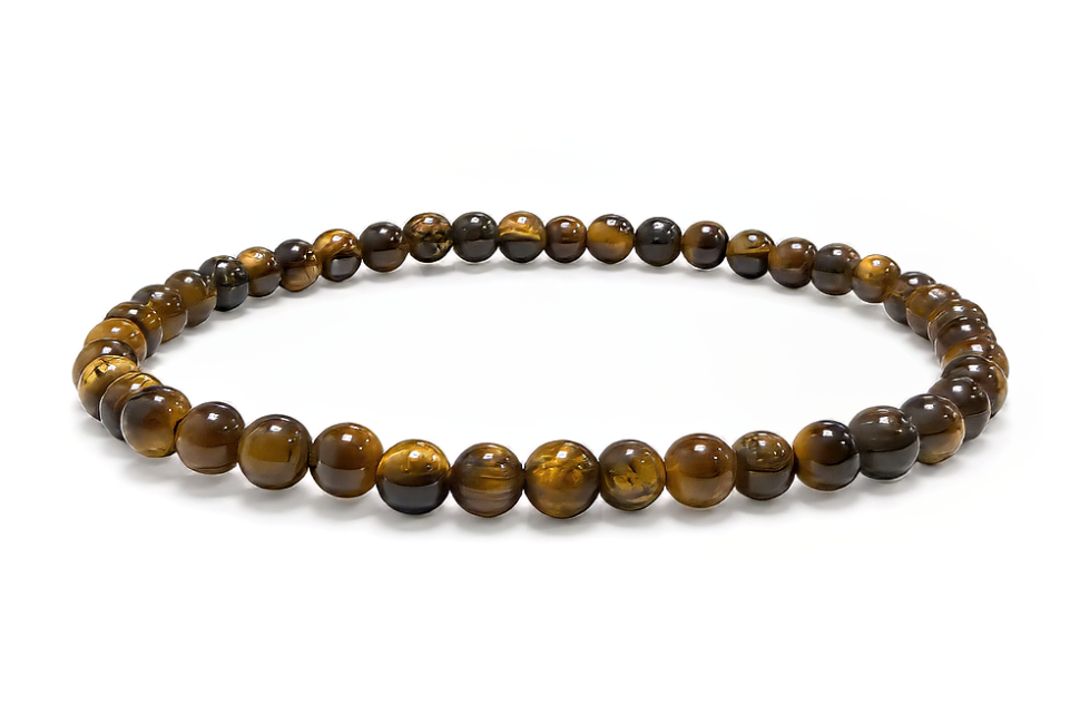 incienso en Pulsera de Ojo de Tigre A Cuentas de 4 mm