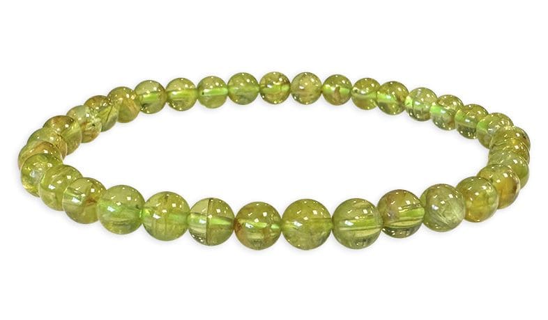 Pulsera de peridoto AA perlas 5-6mm