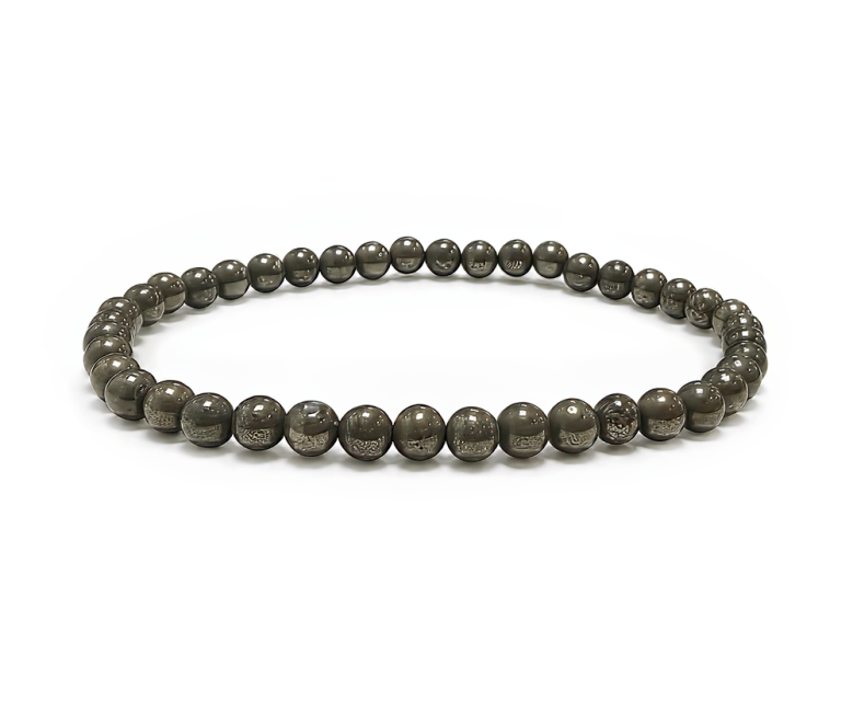 incienso en Pulsera de Pirita A cuentas 4mm