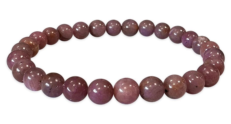 Pulsera Cuentas de rubí 5.5-6.5mm