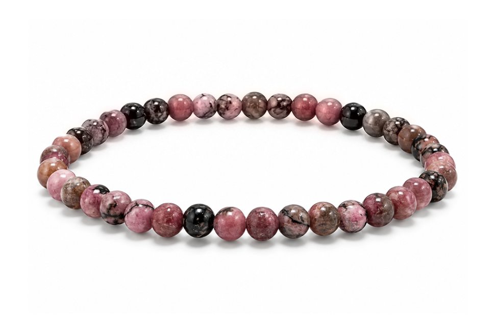 incienso en Pulsera de Rodonita A cuentas 4mm|es