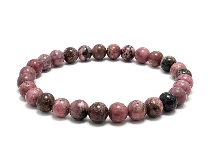Pulsera de Rodonita A cuentas 6mm