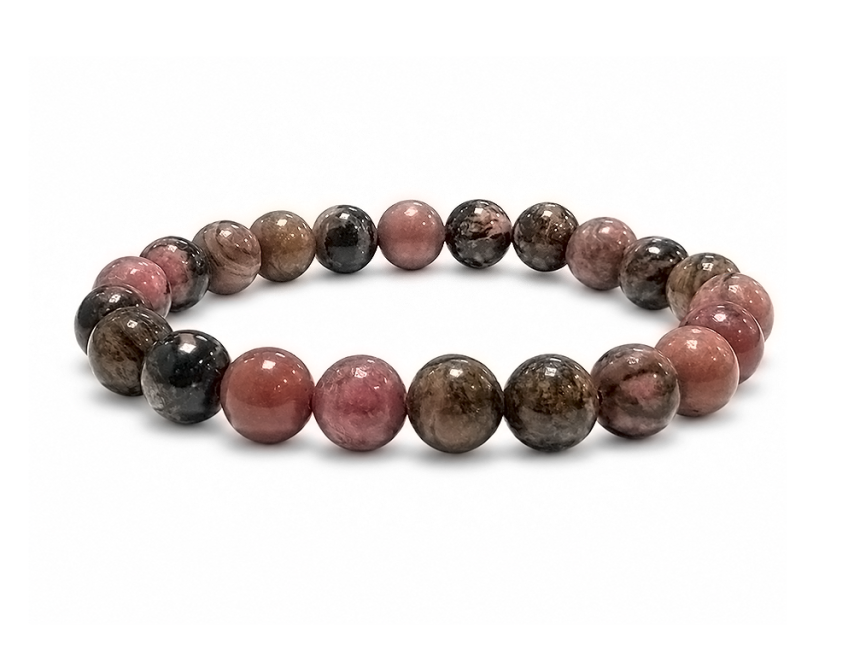incienso en Pulsera de Rodonita A cuentas 8mm