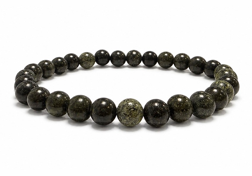 Pulsera de Serpentina de Perú AB cuentas de 6-7mm