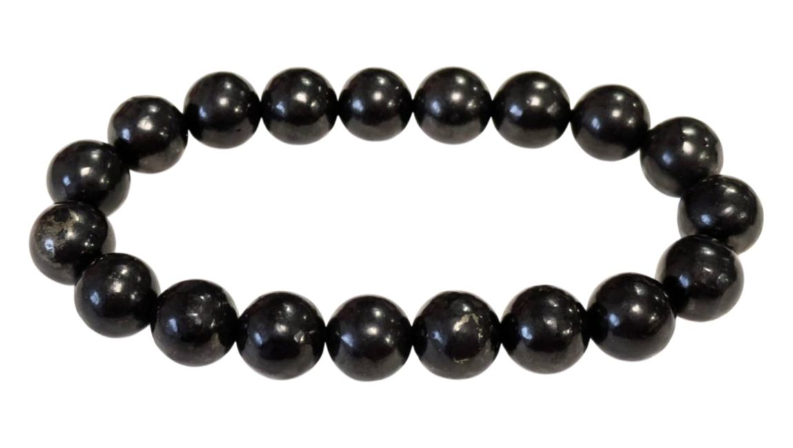 Pulsera shungite A perles 8mm