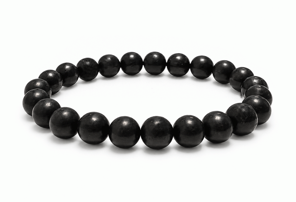 incienso en Pulsera de Shungita A cuentas 8mm