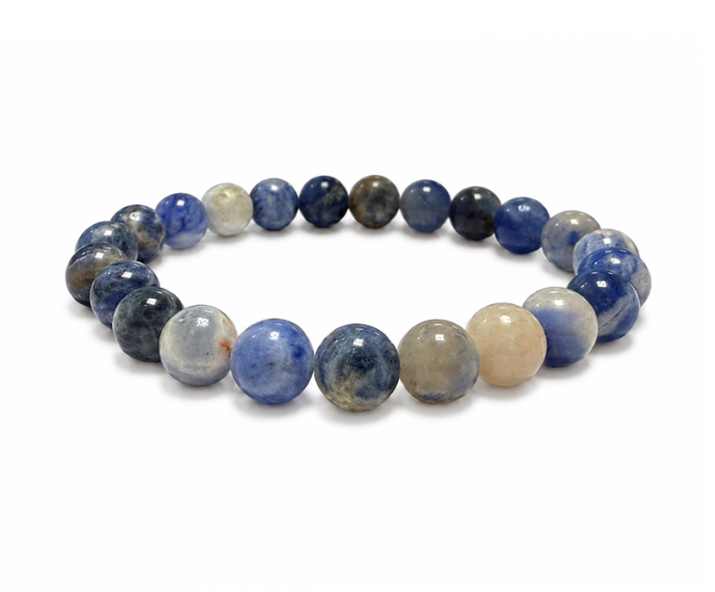 Pulsera de Sodalita AB con Cuentas de 8mm