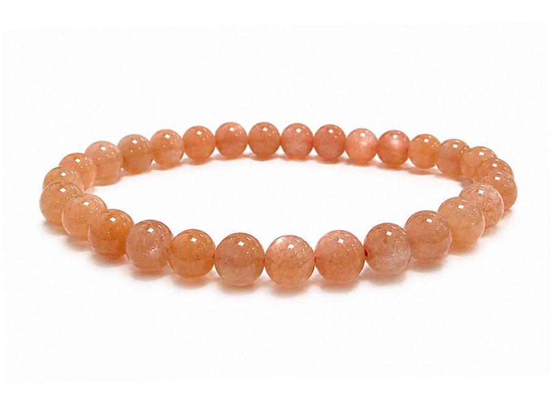 incienso en Pulsera de Piedra del Sol con Aventurescencia Cobriza AAA cuentas 6-7mm
