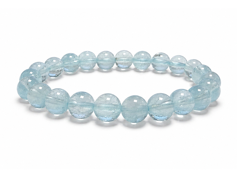 Pulsera de Topacio Azul AAA cuentas de 8mm