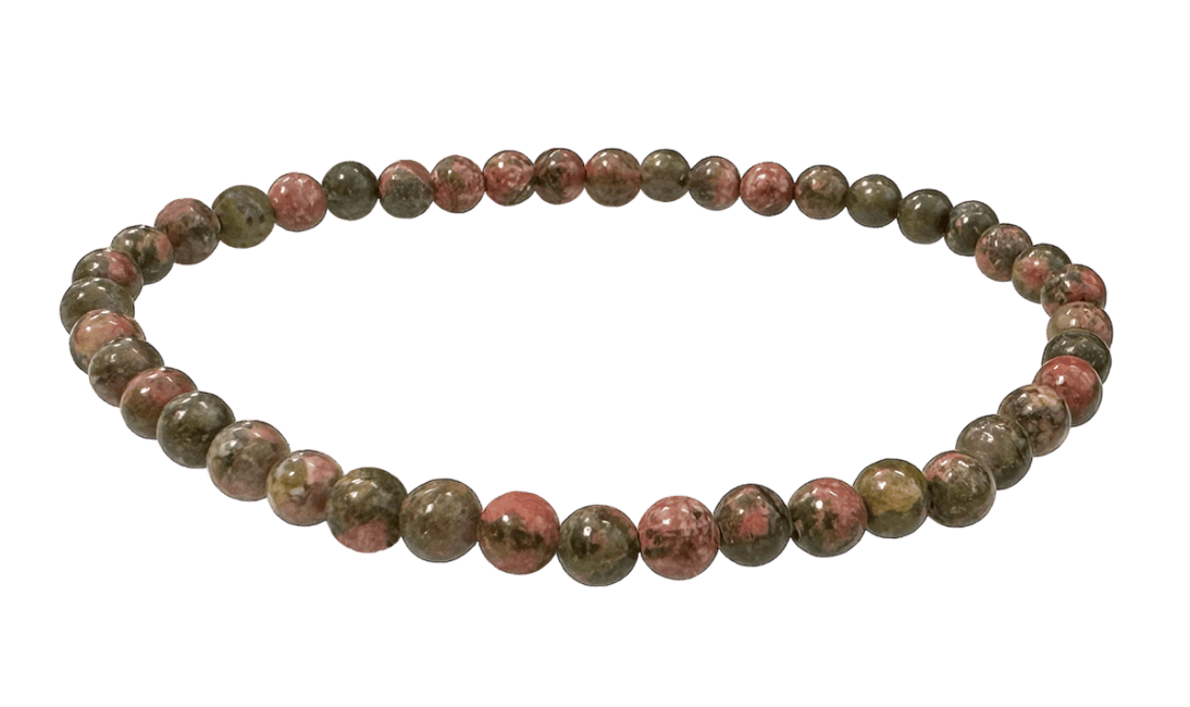 Pulsera Unakite perles 4mm