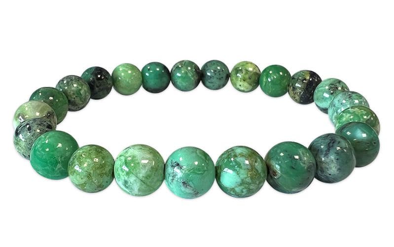 Pulsera de Variscite A de 8mm Perlas