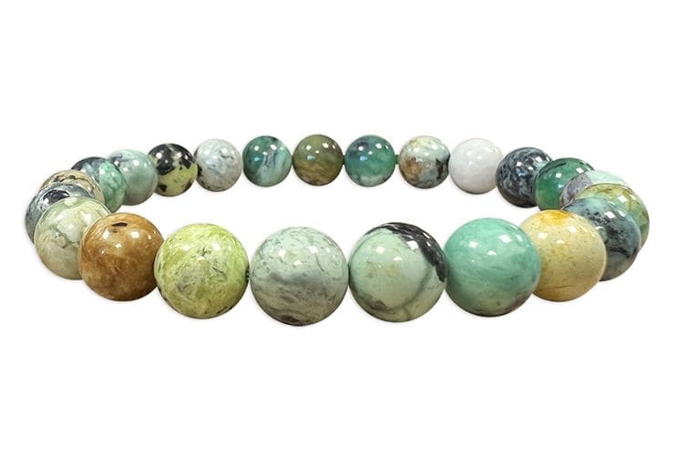 Pulsera de Variscite AA de 8-9mm Perlas