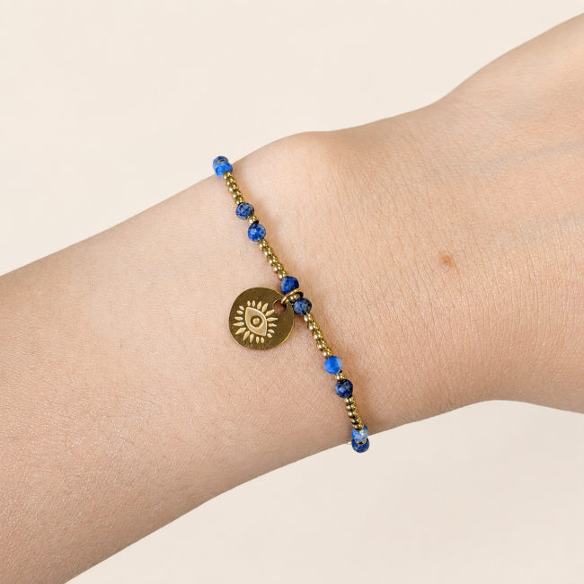 incienso en Pulsera de Protección de Lapislázuli A – Ojo Protector