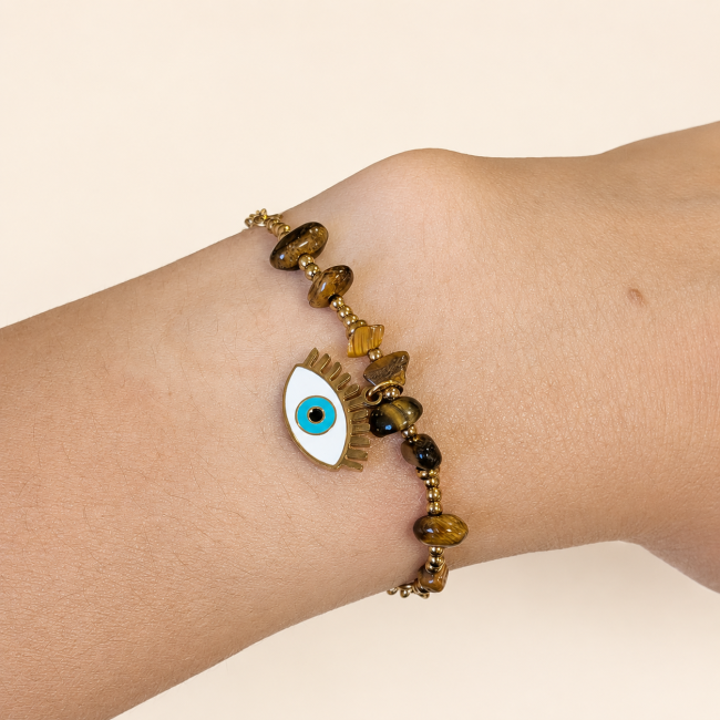 incienso en Pulsera de Protección de Ojo de Tigre A – Mal de Ojo