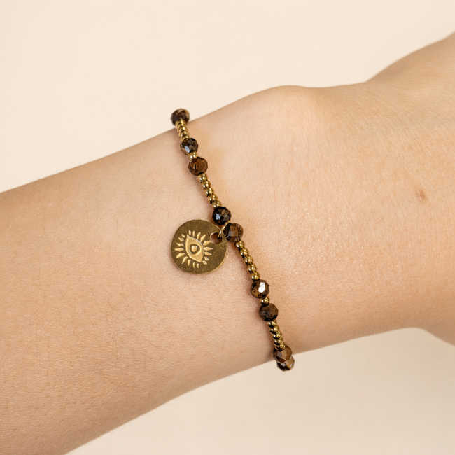 incienso en Pulsera de Protección de Ojo de Tigre A – Ojo Protector