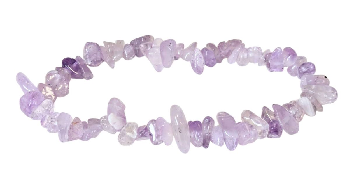Pulsera Amatista Lavanda chips A 5-8mm 18cm