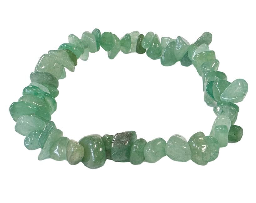 Pulsera aventurina verte chips 18cm.