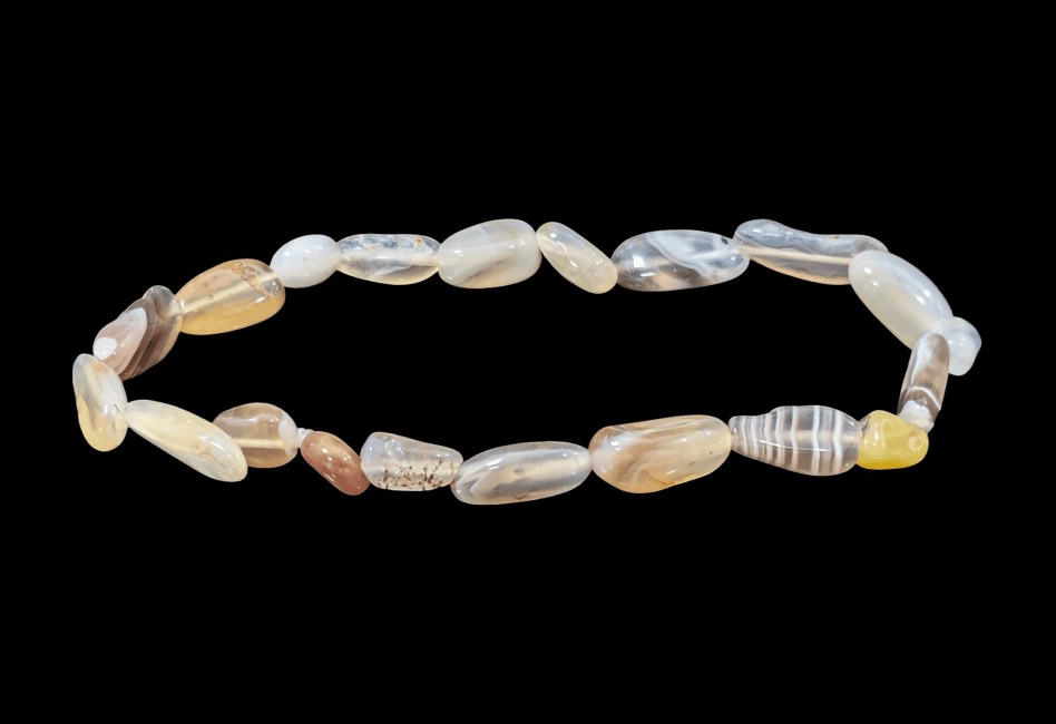 incienso en Pulsera de ágata Botsuana A piedras laminadas