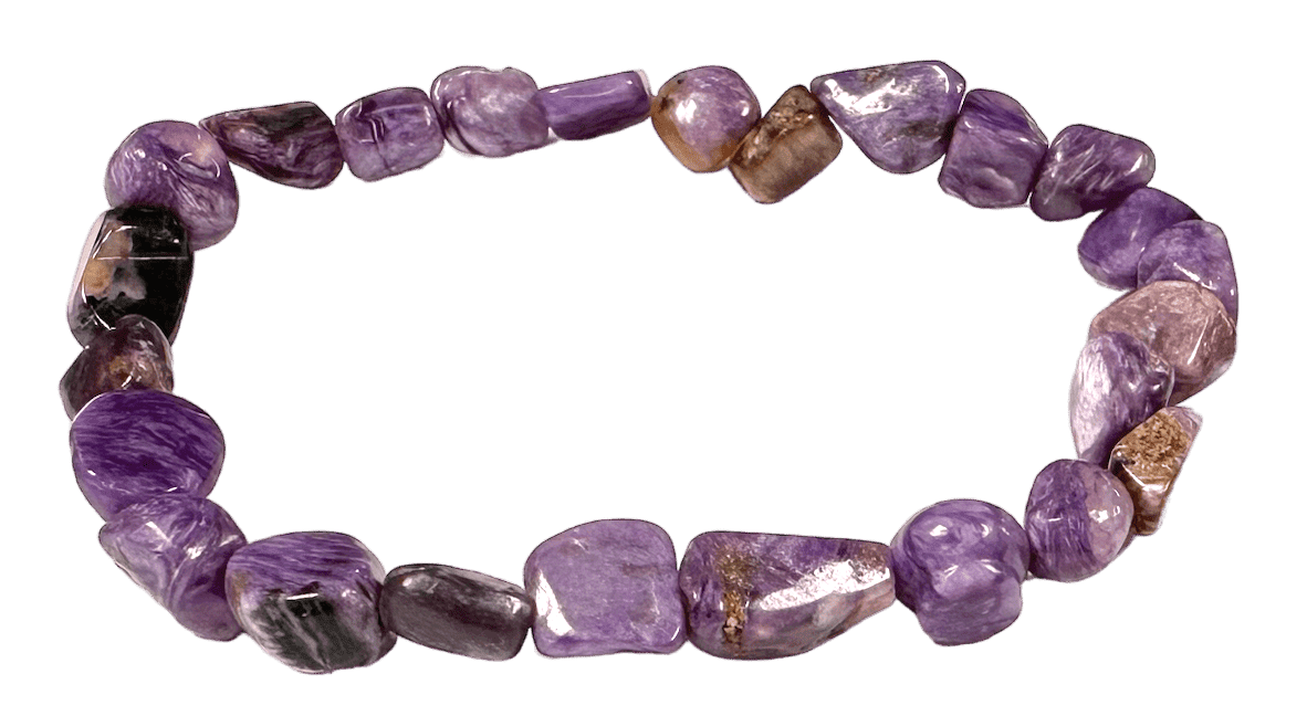 incienso en Pulsera charoita AA piedras laminadas