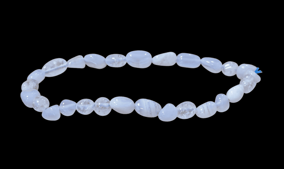 incienso en Pulsera de calcedonia azul A Rolled Stone