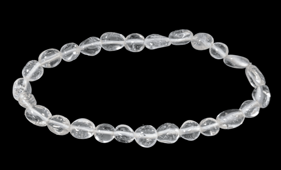 incienso en Pulsera de cristal de roca con piedras pulidas de 6-8 mm de Brasil