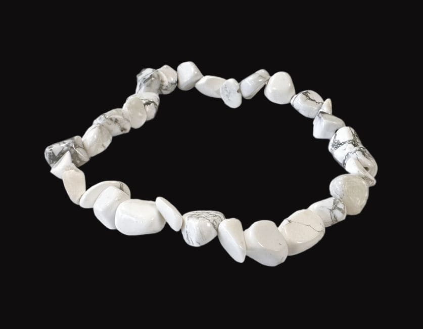 Pulsera de Howlite A Rolled Stone