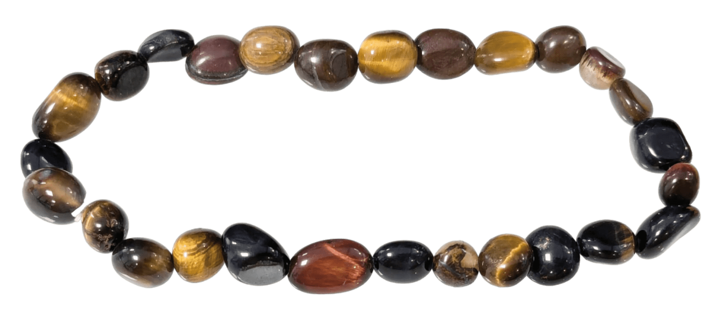 incienso en Pulsera de ojo del tigre A piedras múltiples laminadas