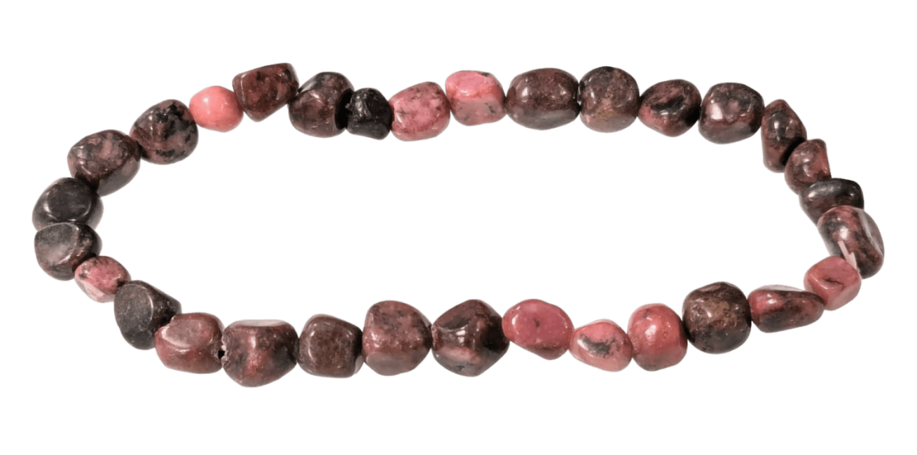 incienso en Pulsera de Rhodonite A Rolled Stone