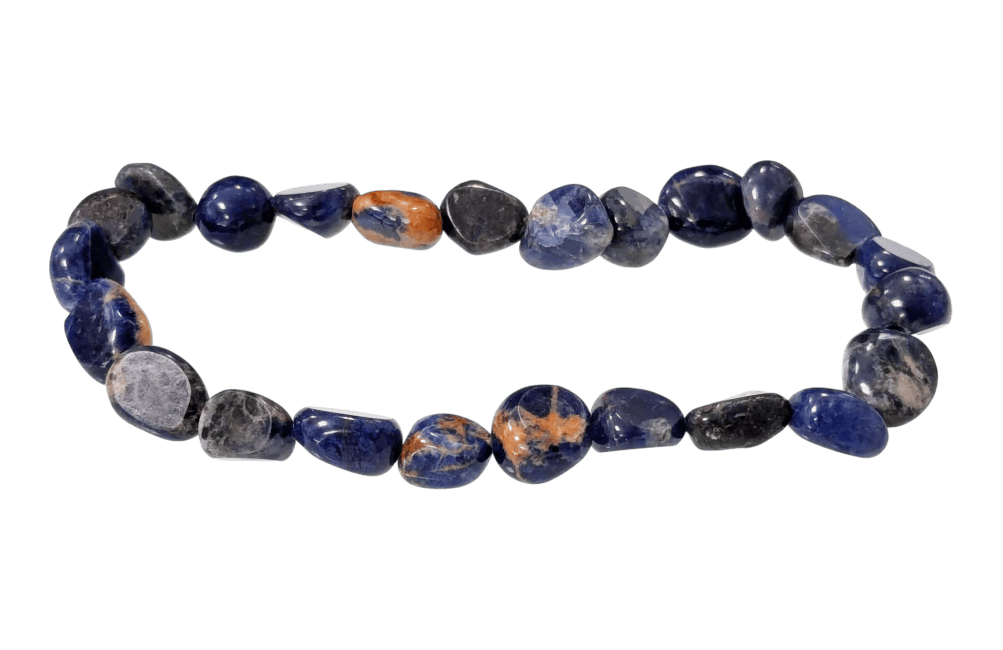 incienso en Pulsera de piedras rodadas sodalita A+