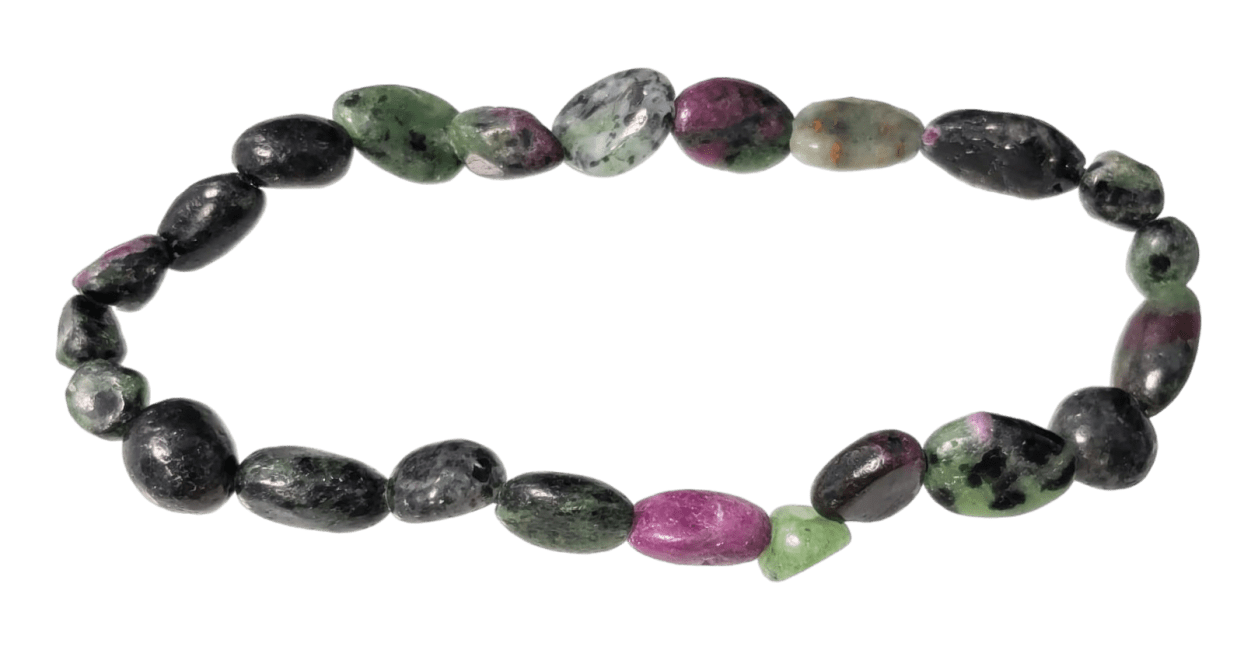 incienso en Pulsera de Pulsera Zoisita A piedras enrolladas