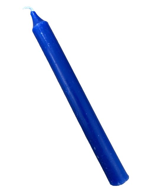 Velas Goloka Masa Teñida Azul Real 13cm 20uds
