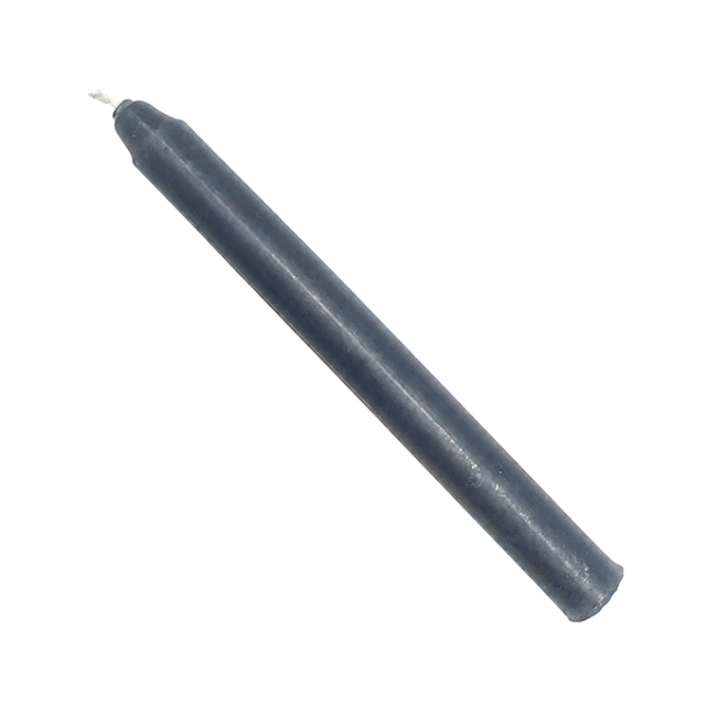 Velas Goloka Teñidas en Masa Gris 13cm